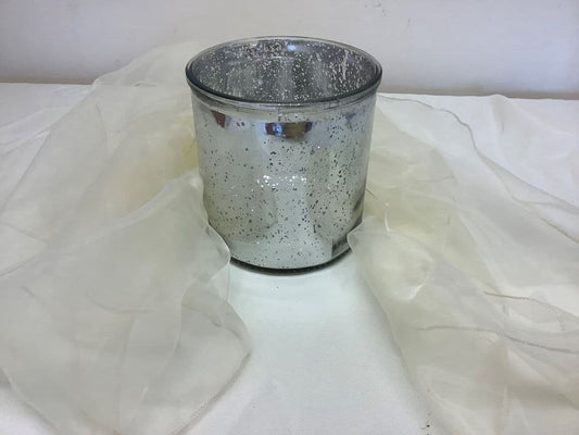 Antique Silver Cylinder Vase (14.5x14.5cm)